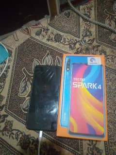 tecno spark 4 all ok with box