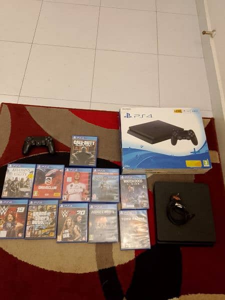 PS4 slim 500gb with 11 games 0