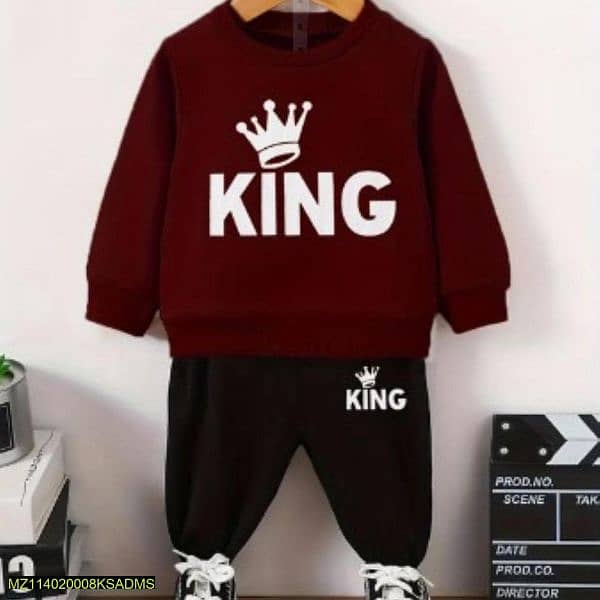 2 piece kid's unisex polyester track suits 2