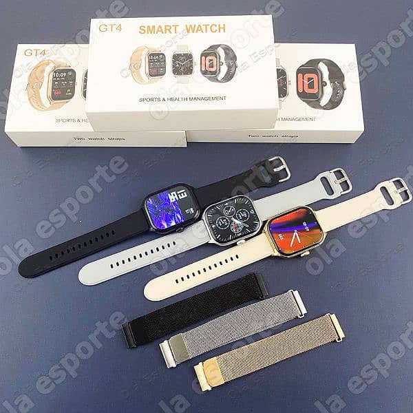 Dual Strap GT4 Smart Watch Men/Women 2024
Bluetooth Call DIY Watches 3