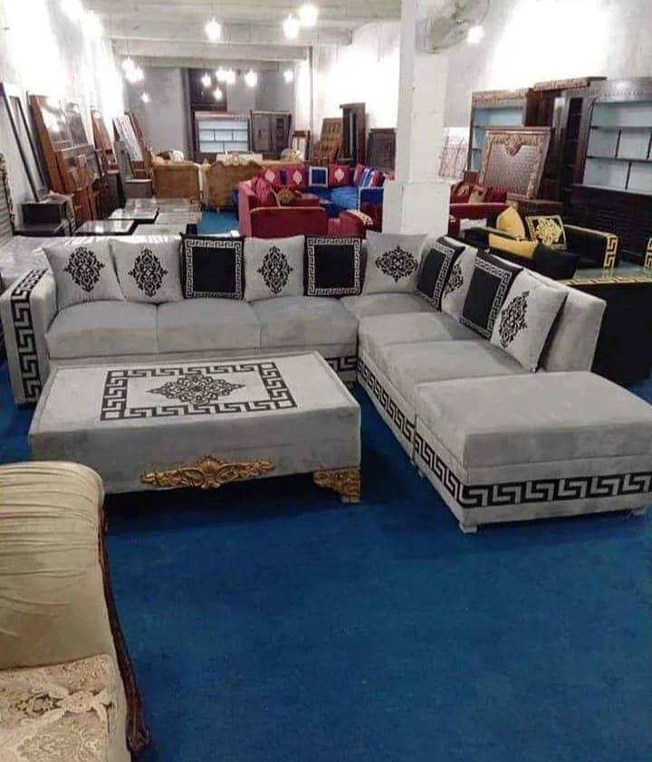 L shape sofa set / Living room Sofa set / Sofa Set 7