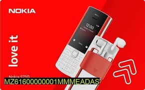 NOKIA 5710 WITH EAR BUDS BOX PACK Home delivery everywhere