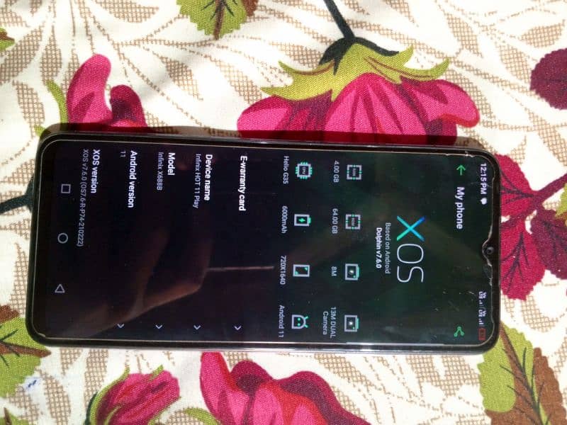 Infinix hot 11play 4/64 7