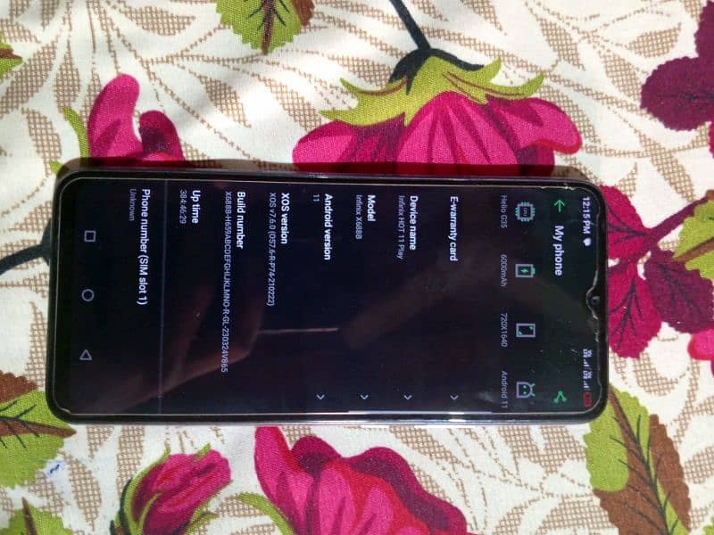 Infinix hot 11play 4/64 8