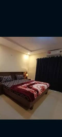 Par day short time one bed appatment for rent bahira town phase 6 any time available 0