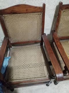 wooden chairs sitting