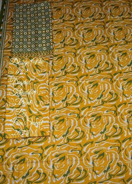 Bin Saeed Print 3 piece Khadar 5