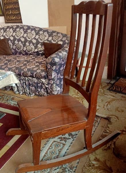 Solid Wood Rocking Chair 2