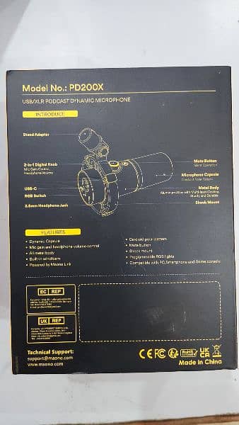 Maono pd200x USB/XLR Podcast Dynamic Microphone 2