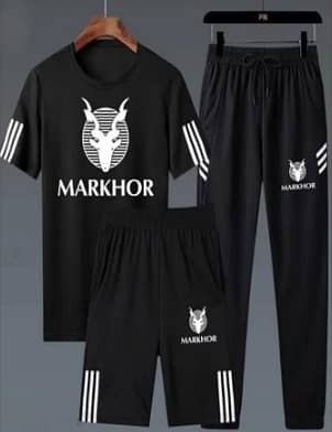 Packer 0f 3 Markhor Printed Tracksuit 1