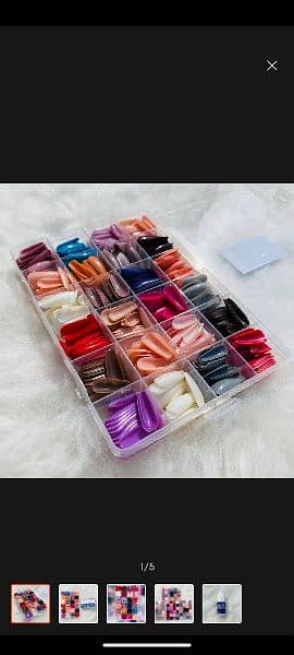 Artificial Nails Box 24 colors 576 Nails 1