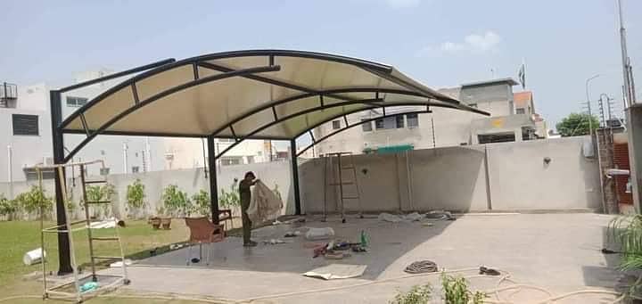 Pole parking shade | Canopy Sheds | Tensile Car Parking Sheds 1