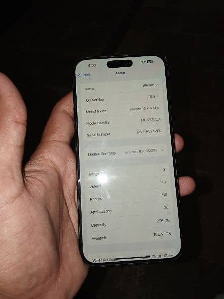 iphone 15 pro max jv 256gb 10/10 99% battery health condition 1