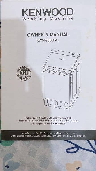 Kenwood Automatic Washing Machine 5