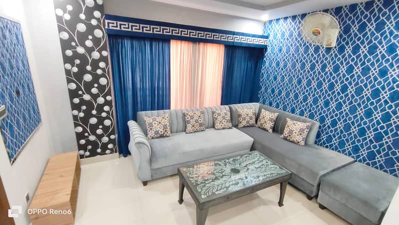 Par Day short time One BeD Room apartment Available for rent in Bahria town phase 4 and 6 empire Heights 2 Family apartment 1