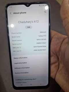 samsung A12 blue colour for sale