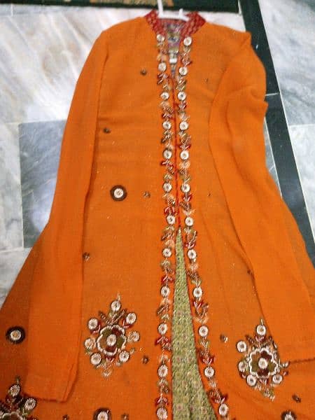 2 piece banarsi + chiffon suit large size 2