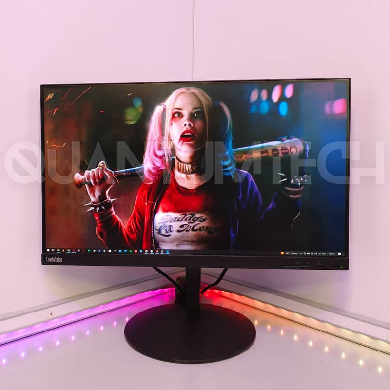 24inch IPS 2K 75hz QHD Lenovo P24q-20 Borderless LED Gaming Monitor 0