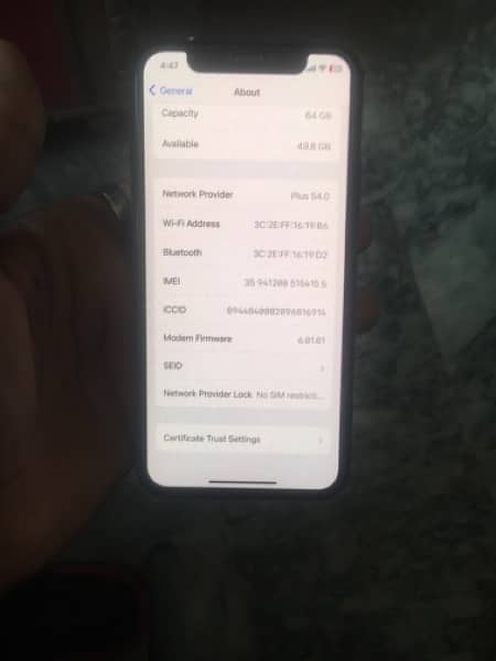 iphone x 64 gb sim working All ok 6