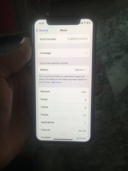 iphone x 64 gb sim working All ok 7