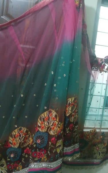 party wear net saree for sale 3