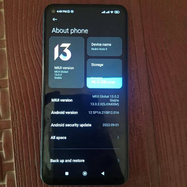 Redmi note9c for Sale 4