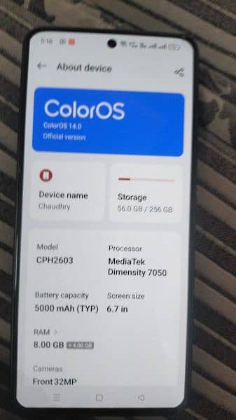 OPPO RENO F11 Urgent sale 03106097026 whatsp number 2