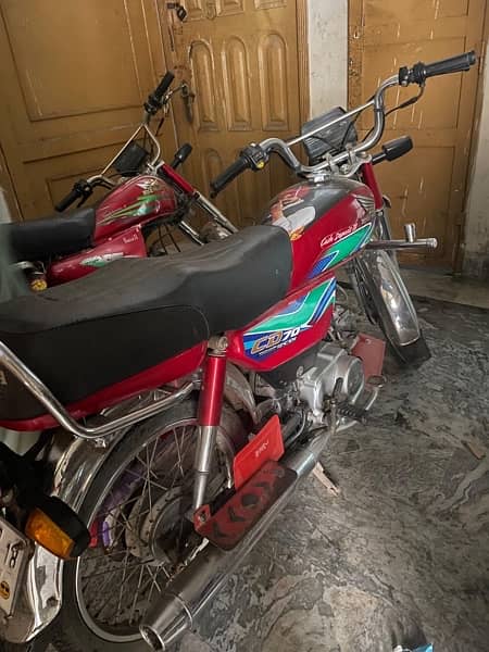 honda cd 70 red clr 1