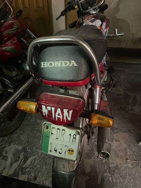 honda cd 70 red clr 8