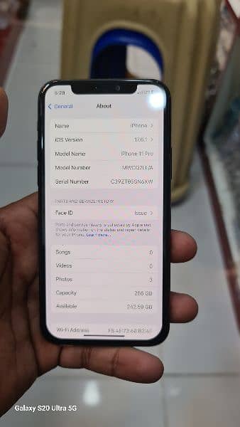 IPHONE 11 PRO PHYSICAL SIM APPROVED 256 GB 8