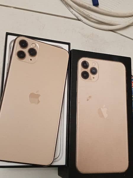 iPhone 11 Pro Max 256gb Golden Factory Unlock Full Box 1