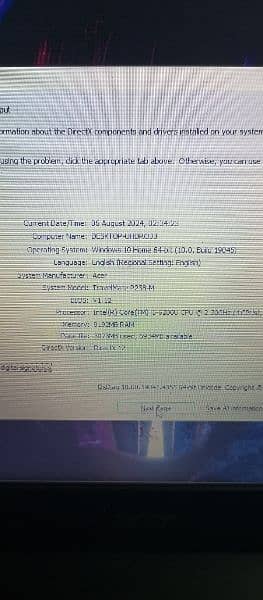 Acer core i5 6th gen 8