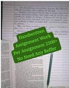 Handwritten Assignment Content Writing And Data Entry Work