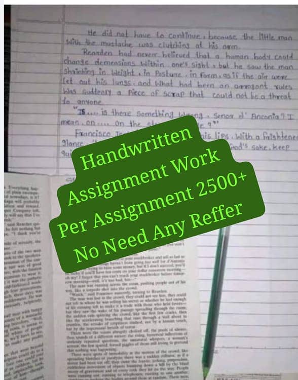 Handwritten Assignment Content Writing And Data Entry Work 0