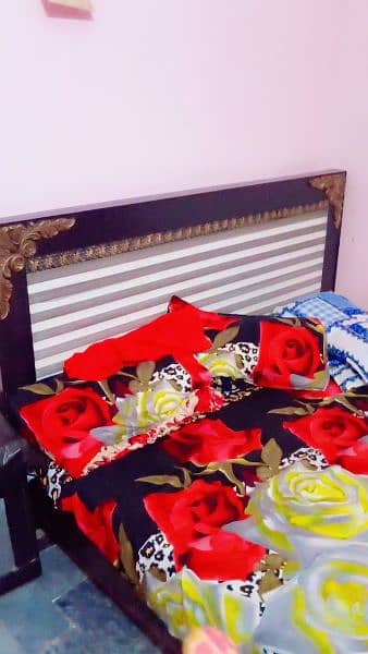 bed set with three sofa set with side table 0