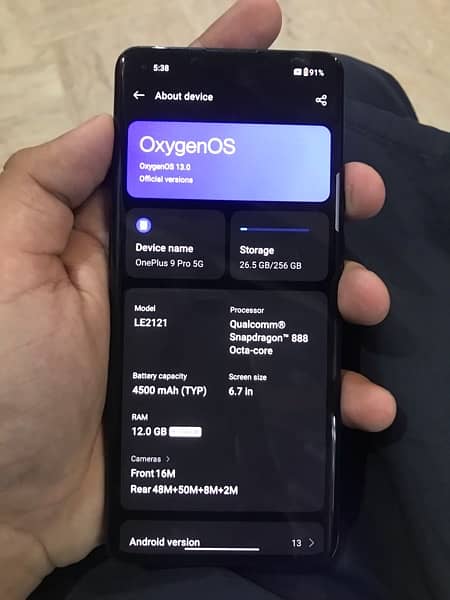 one plus 9pro 5G … dual sim pta approved…. 1