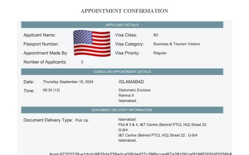 USA EARLY APPOINTMENTS AVAILABLE FROM KHI AND ISL 4