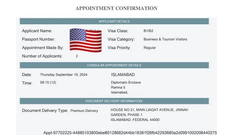 USA EARLY APPOINTMENTS AVAILABLE FROM KHI AND ISL 5