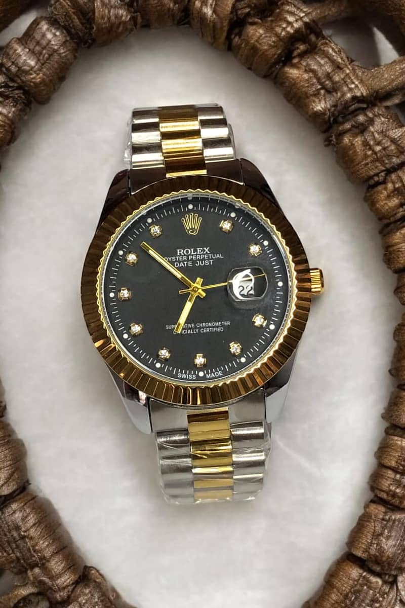 Watch Gold Blck 1