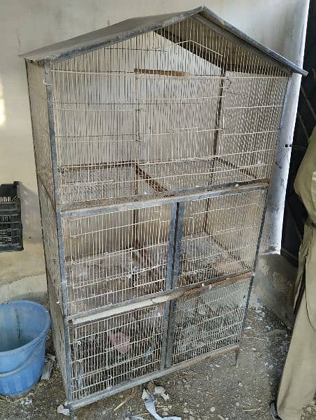 3 portion big size used cage. . . 1