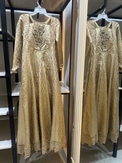 party wear fully embellished frock urgent sale