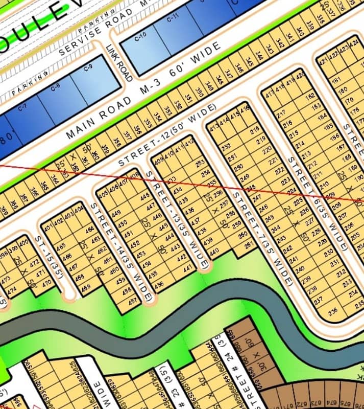 5 MARLA I-BLOCK PLOT ON INVESTOR RATE 0