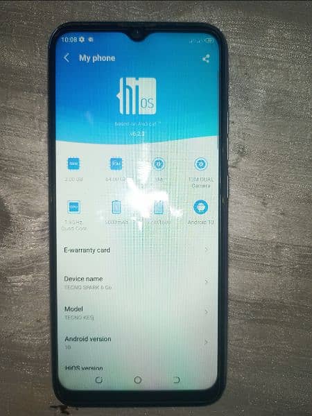 tecno spark 6 go 3GB ram 64GB memory 3