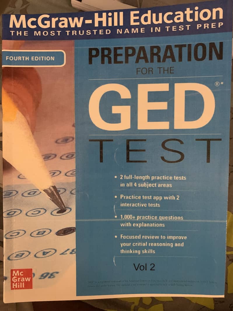 GED American test equivalent to A level and intermediate 3