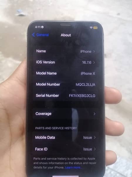 iPhone x 64gb WhatsApp no /03248439521/ 9