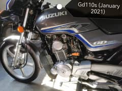 Suzuki GD 110s 2021 Luch Condition 10/10 Full Geniune Suzuki Bike