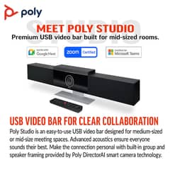 Poly 4K USB Video bar | Poly | video conferencing solution