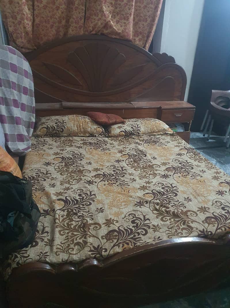 double bed with mattress 1