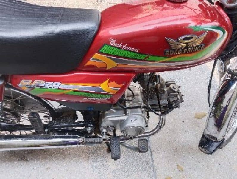 Road Prince 70cc Bike Red Colour Good Condition 6