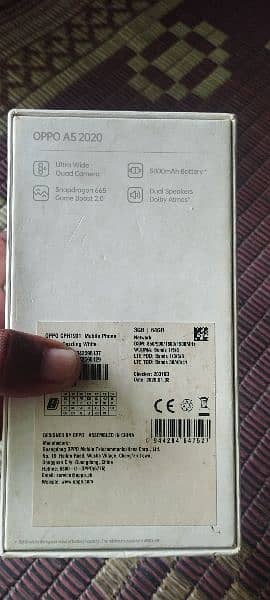 oppo a5/2020 3gb 64gb  with onli box 1oo p orignal no kit 1